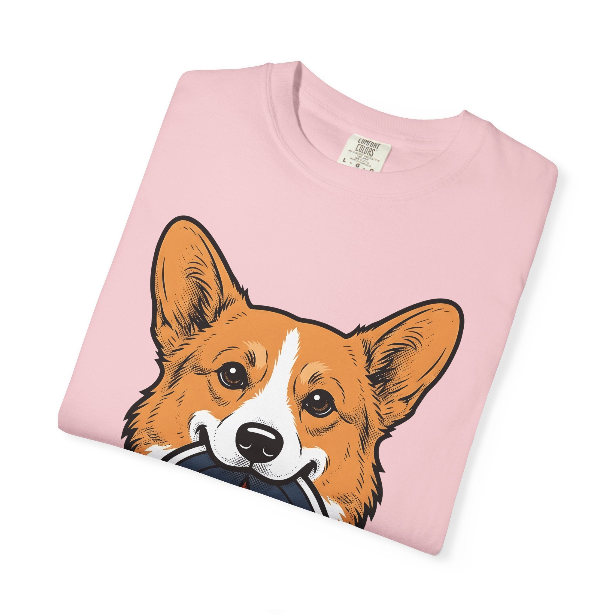 Corgi Puppy Shirt America 4Th Of July Pet Gift Women Graphic Tee Puppy T-Shirt Patriot Fan Corgi Tshirt Graphic Design Retro Star Shape