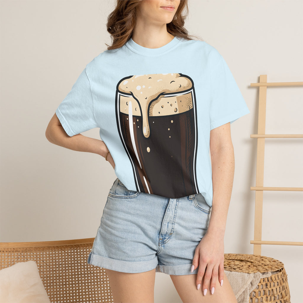 Pint Beer Shirt St Patrick's Day Beer Gift Women Cartoon Tee Ale T-Shirt St Patricks Fan Comic Tshirt Brewery Graphic Vintage Foam Tshirt