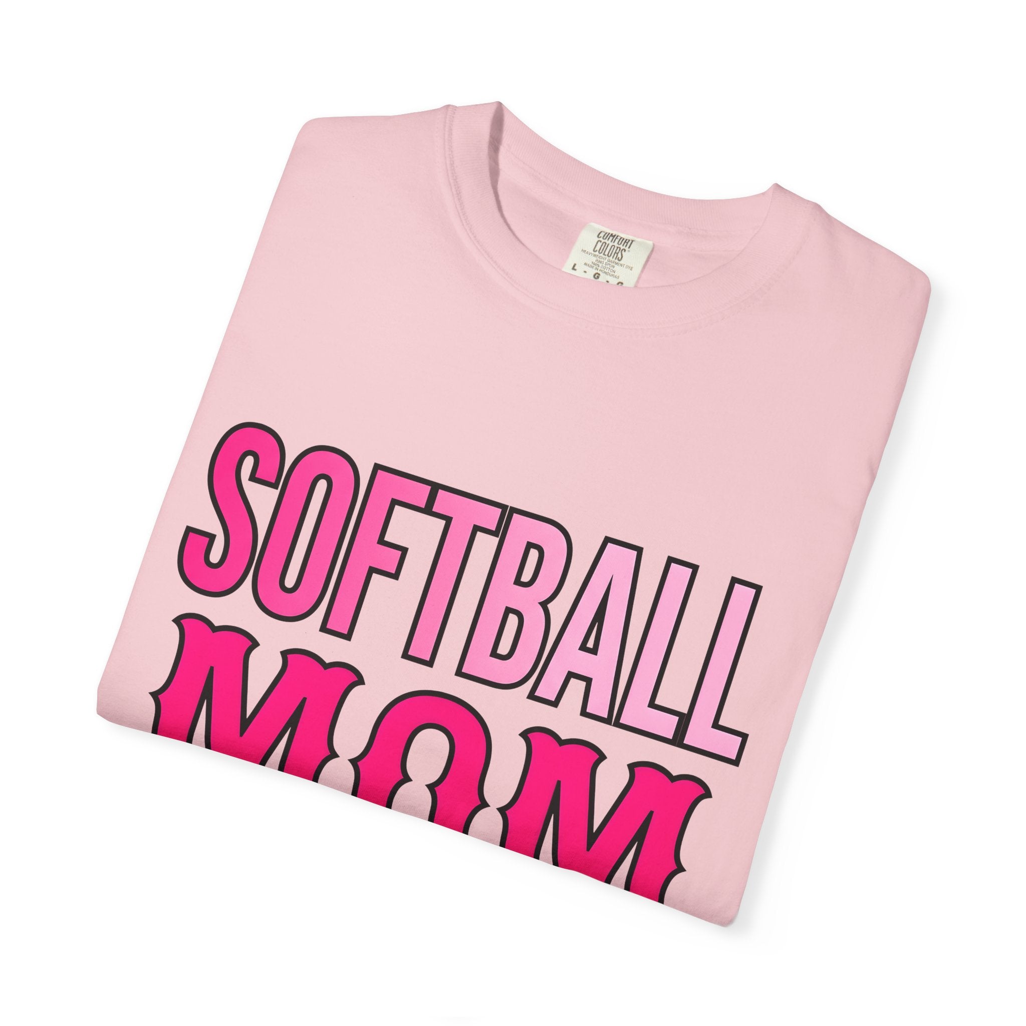 Athletic Mom Shirt Moms Baseball Gift Women Solid Tee Fitness Mom T-Shirt Mom Enthusiast Bold Tshirt Softball Graphic Vintage Pink Font