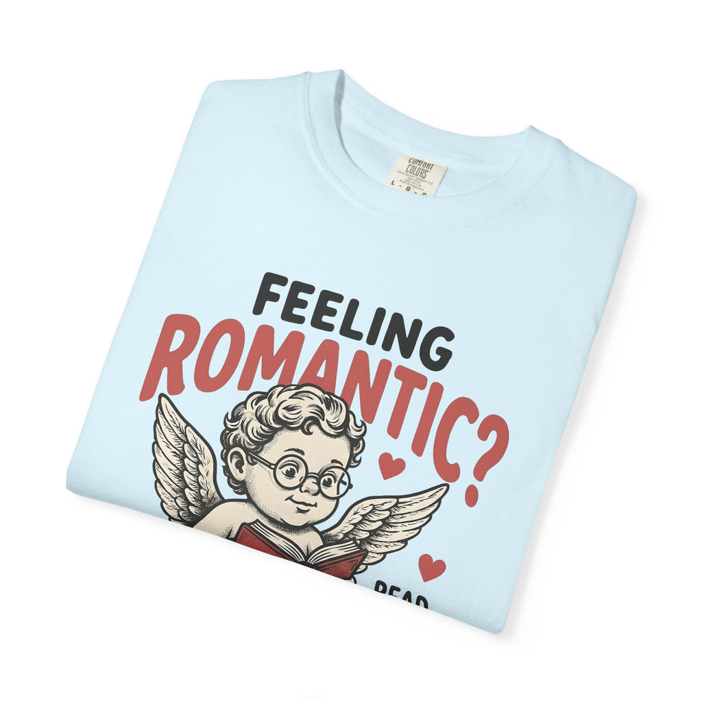 Cupid Reading Shirt Valentines Day Book Gift Women Vintage Tee Eros T-Shirt Romance Fan Antique Tshirt Reader Graphic Retro Hearts Tshirt