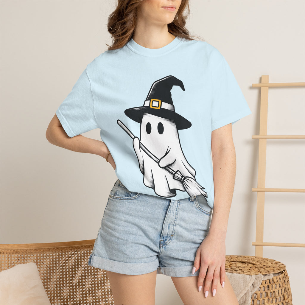 Phantom Witch Shirt Halloween Fantasy Gift Women Comic Tee Sorceress T-Shirt Horror Fan Cartoon Tshirt Mythical Graphic Hand Drawn Witch