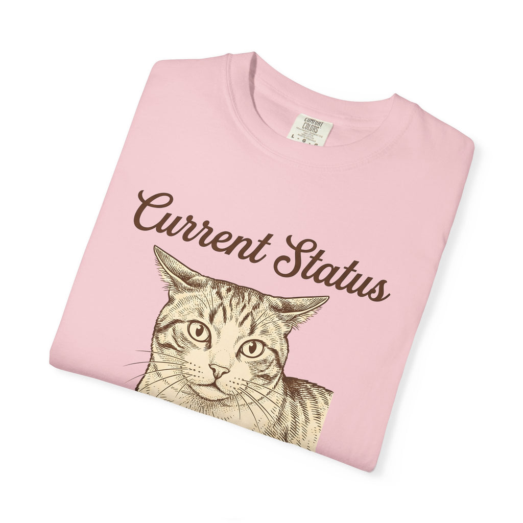 Tabby Cat Shirt Cat Animal Gift Women Vintage Tee Kitty T-Shirt Cat Fan Feline Tshirt Retro Illustration Hand Drawn Humor Tshirt