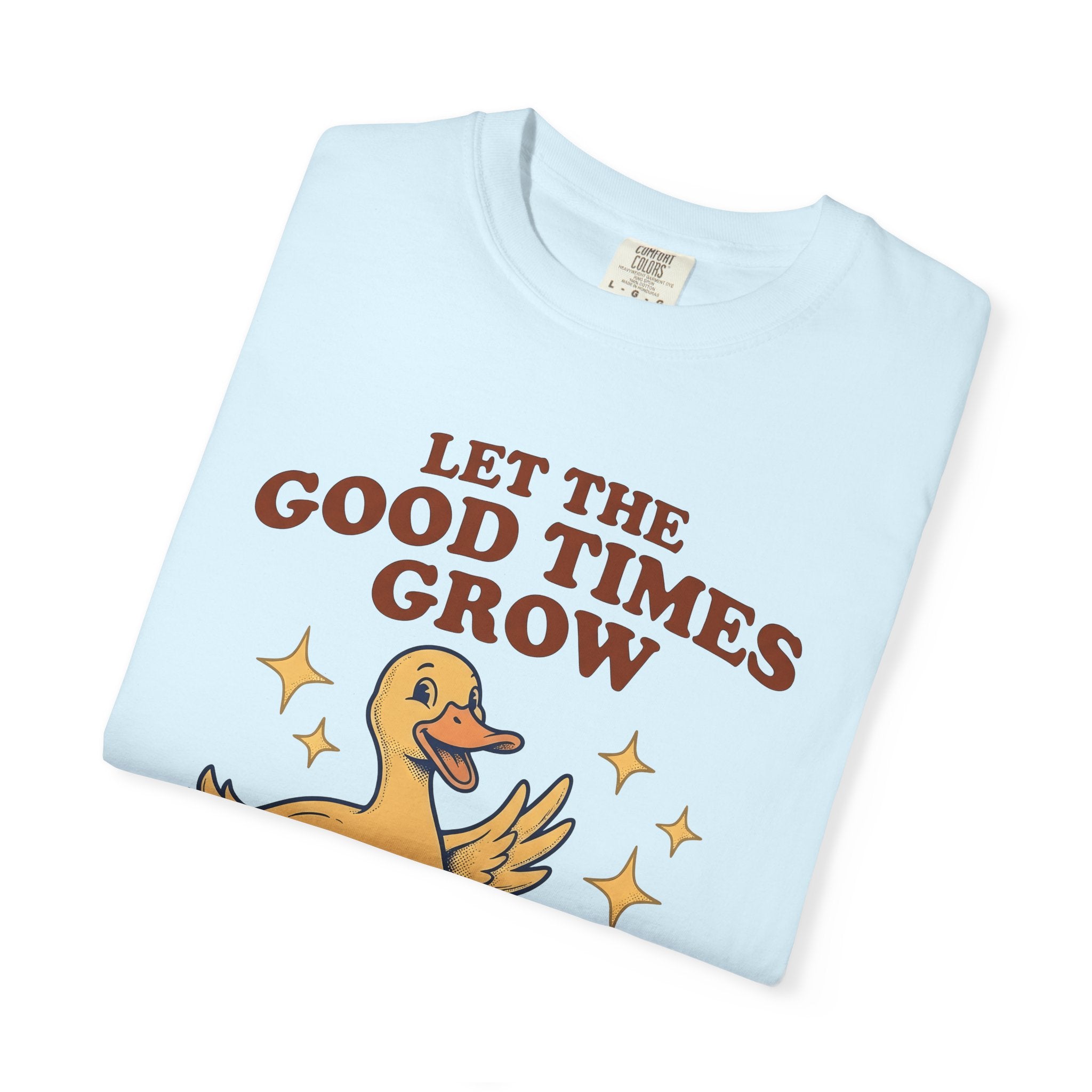 Duck Garden Decor Shirt Gardening Pets Gift Women Farmhouse Tee Duck Statue T-Shirt Gardener Enthusiast Rustic Tshirt Animal Graphic Doodle