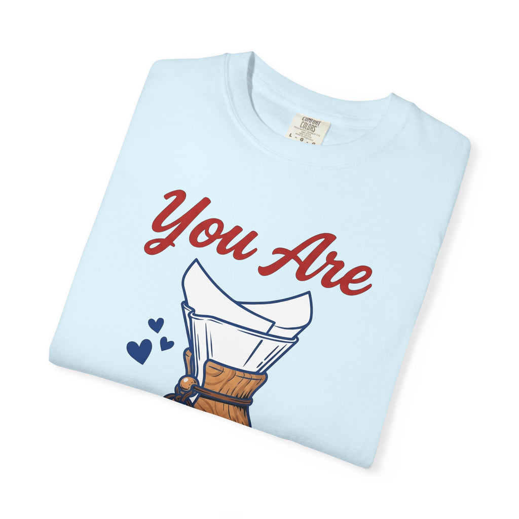 Drip Coffee Pot Shirt Coffee Baking Gift Women Sketch Tee Coffee Maker T-Shirt Coffee Fan Coffee Drawing Design Line Art Heart Shapes Tshirt
