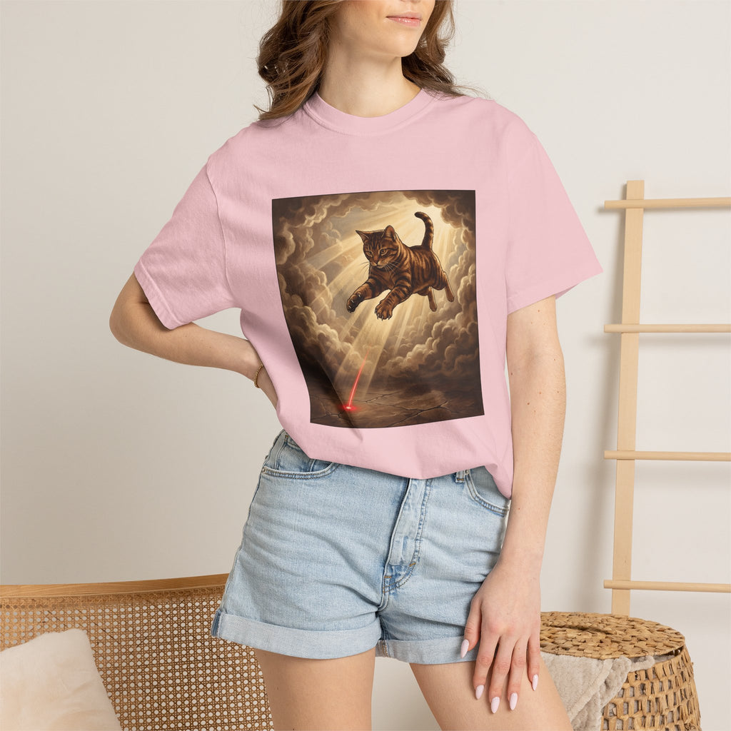 Ginger Cat Shirt Cat Fauna Gift Women Mythical Tee Kitten T-Shirt Cat Fan Feline Tshirt Wildlife Graphic Classic Laser Light Tshirt