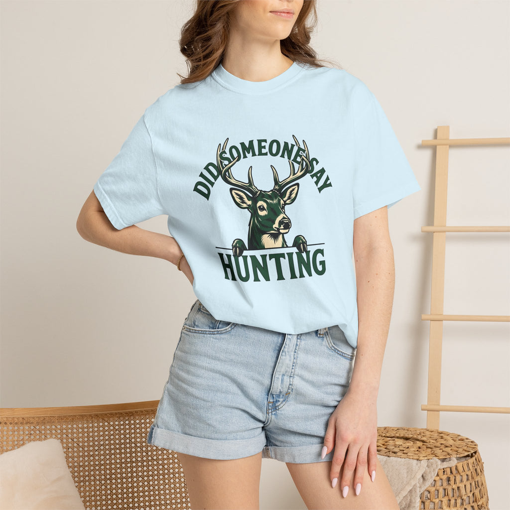 Wildlife Print Shirt Hunting Adventure Gift Women Thick Tee Animal Print T-Shirt Hunter Fan Wildlife Art Tshirt Explorer Graphic Aged Antler