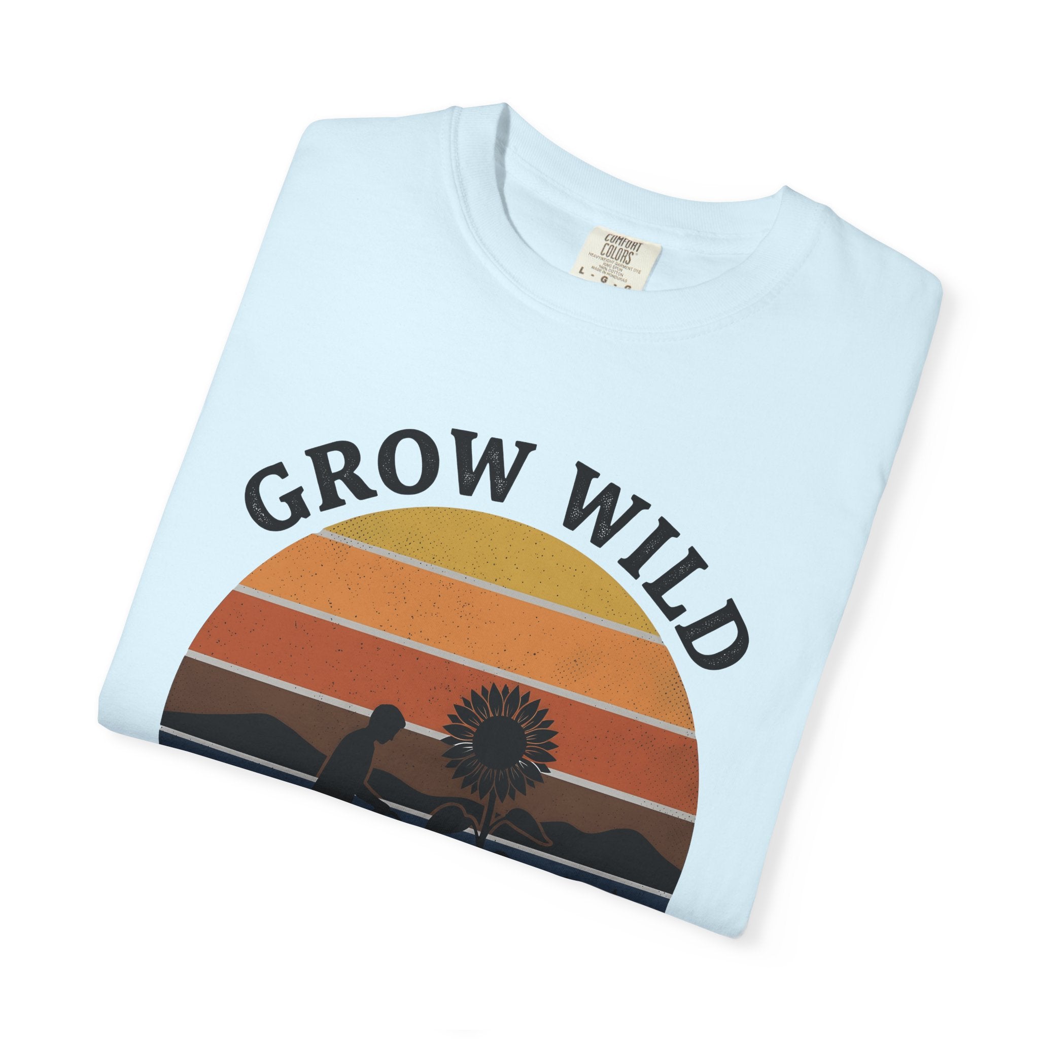 Gardener Sunflower Shirt Gardening Earth Gift Women Line Art Tee Sunflower T-Shirt Gardener Fan Floral Tshirt Earthly Graphic Cartoon Sunset