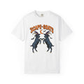 Witch Goats Shirt Halloween Animals Gift Women Spooky Tee Goat T-Shirt Horror Fan Creatures Graphic Tshirt Vintage Crescent Moon Tshirt