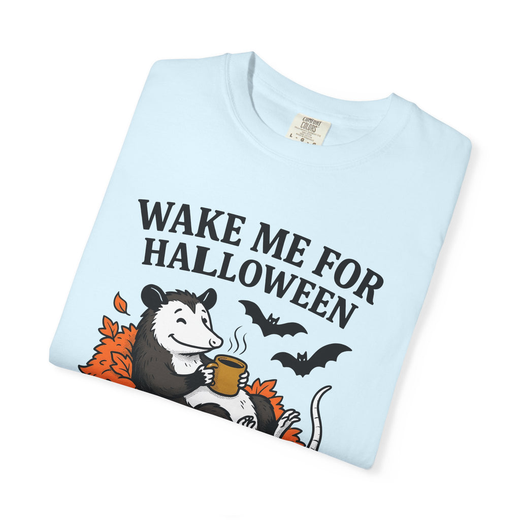 Opossum Coffee Shirt Halloween Wildlife Gift Women Comic Tee Coffee T-Shirt Horror Fan Cartoon Tshirt Wildlife Graphic Vintage Flying Bats