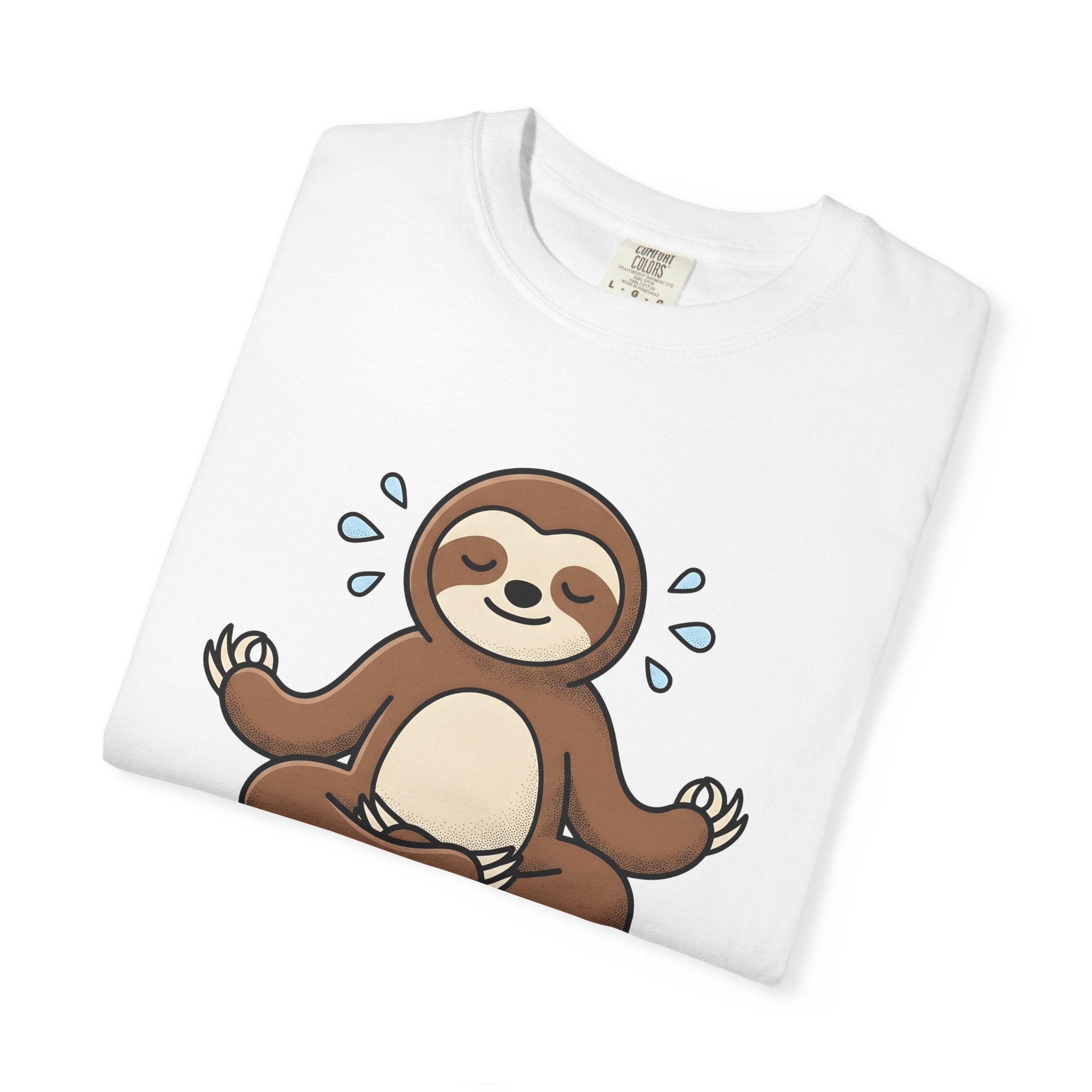 Sloth Yoga Shirt Yoga Exercise Gift Women Illustration Tee Slow Yoga T-Shirt Yoga Enthusiast Digital Tshirt Fitness Graphic Sleek Yoga Pose