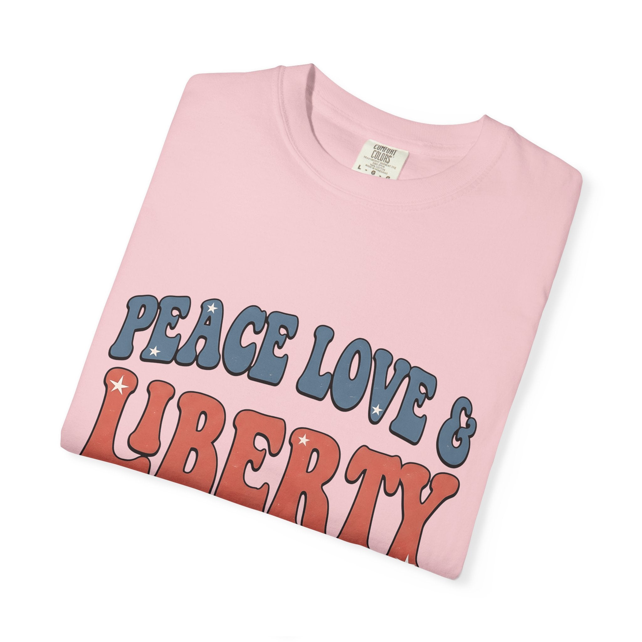 Vintage Text Design Shirt 4th Of July America Gift Women Classic Tee Typography T-Shirt Independence Fan Retro Tshirt Patriotic Graphic Hand