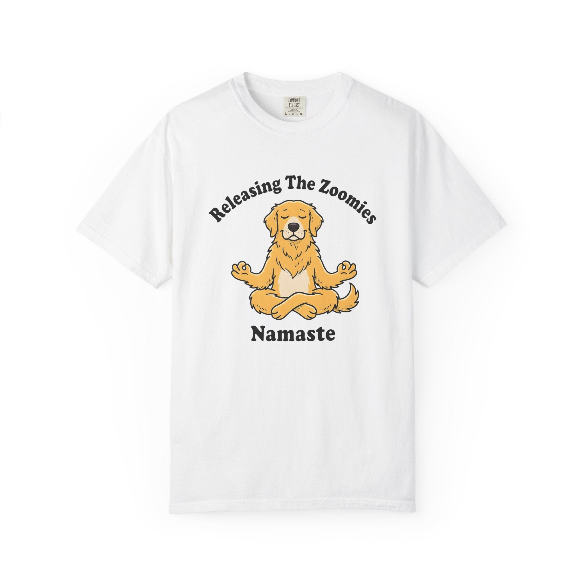 Zen Dog Shirt Yoga Fitness Gift Women Illustration Tee Puppy T-Shirt Fitness Enthusiast Drawing Graphic Workout Doodle Yoga Pose Tshirt