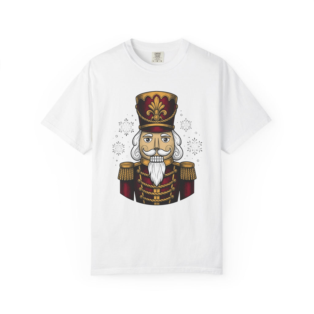 Nutcracker Design Shirt Christmas Celebration Gift Women Hand Drawn Tee Nutcracker T-Shirt Xmas Fan Christmas Illustration Line Art Snow