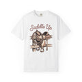 Cowboy Saddle Shirt Cowgirl Country Gift Women Rustic Tee Western Saddle T-Shirt Cowboy Fan Western Tshirt Country Graphic Sketch Rope