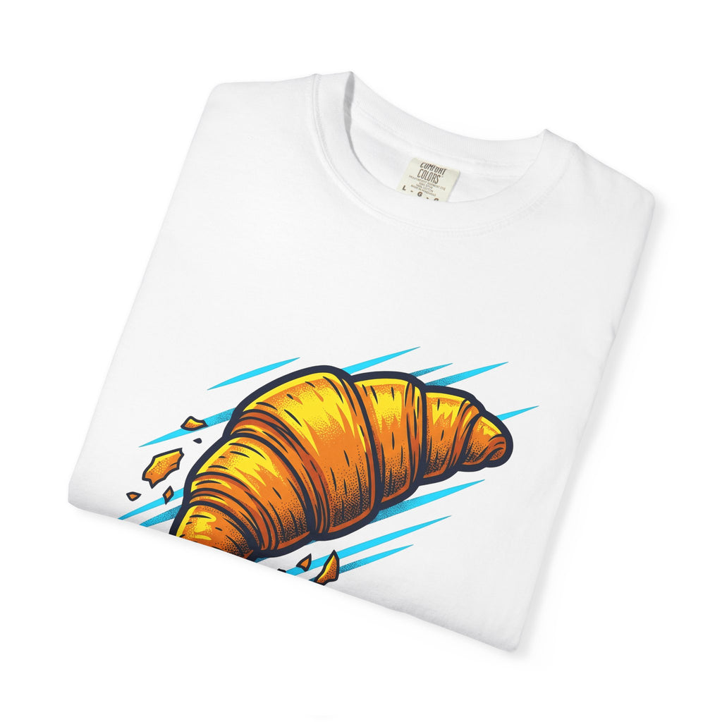 Croissant Shirt Desserts Breakfast Gift Women Bold Tee Croissant T-Shirt Pastry Fan Vintage Tshirt Morning Graphic Retro Pastry Crumbs
