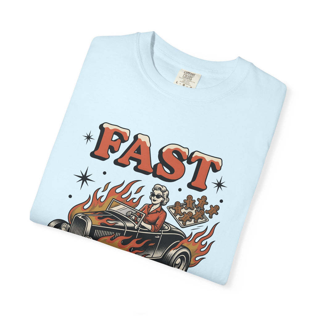 Retro Car Shirt Christmas Transport Gift Women Sketch Tee Automobile T-Shirt Christmas Fan Vintage Tshirt Vehicle Graphic Cartoon
