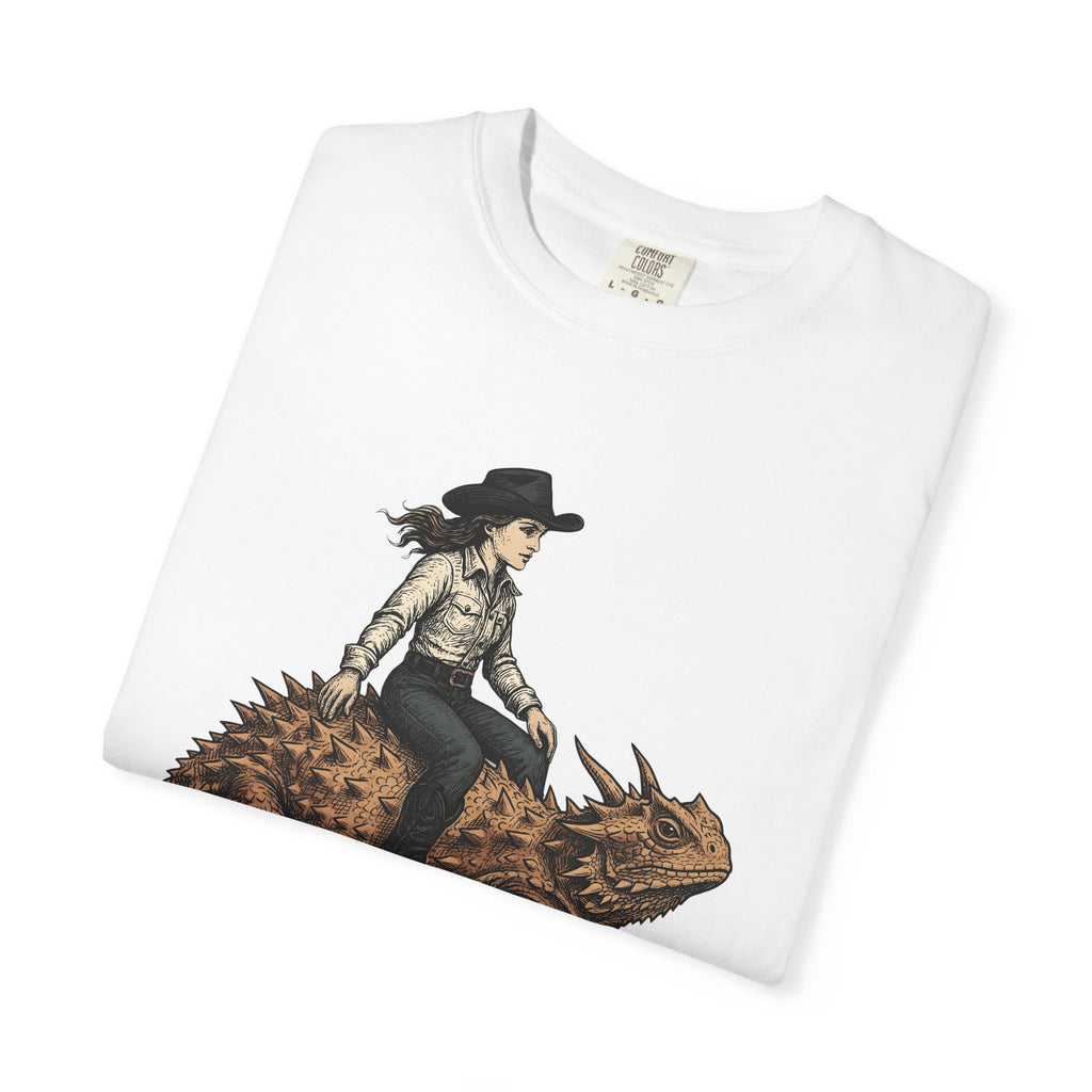 Cowgirl On Reptile Shirt Cowgirl Cowboy Gift Women Traditional Tattoo Tee Rodeo T-Shirt Cowgirl Fan Sailor Tshirt Cowboy Graphic Retro