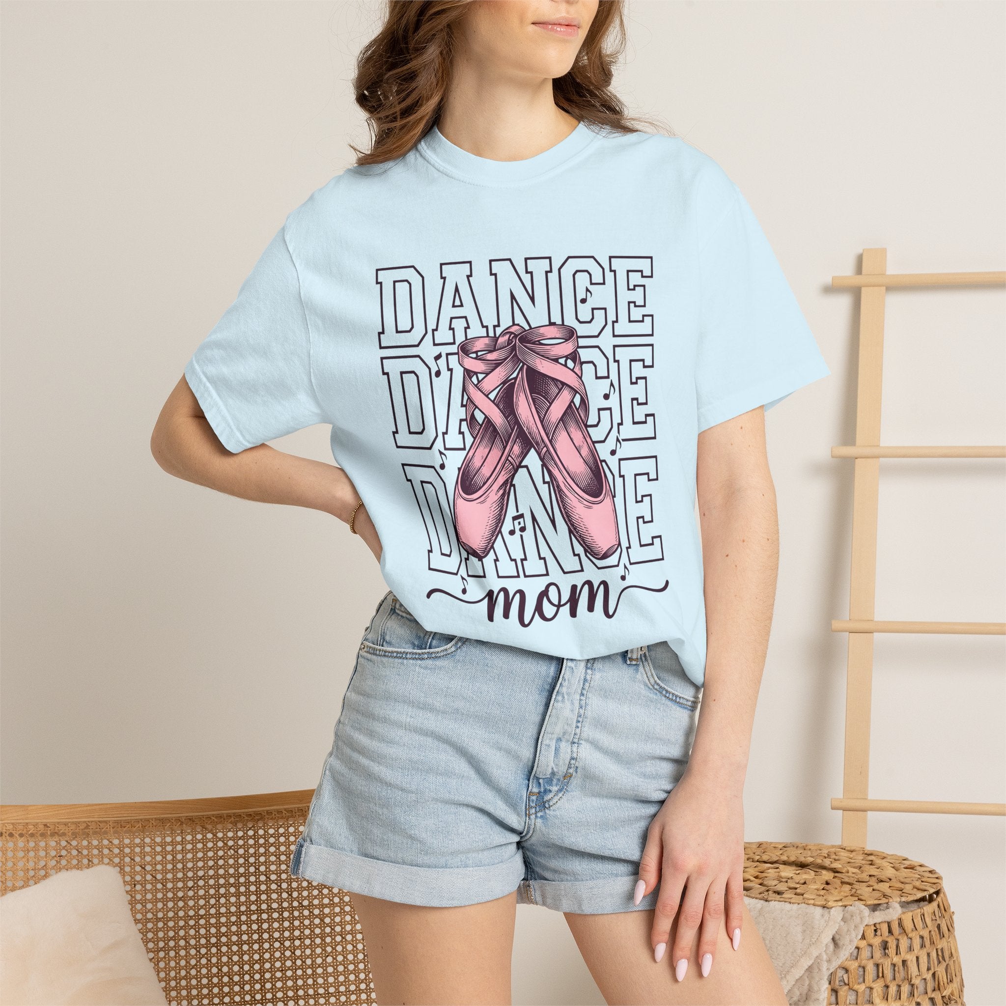 Dance Shoes Shirt Dance Mom Performance Gift Women Line Art Tee Dancing Shoes T-Shirt Dance Mom Enthusiast Illustration Graphic Show Graphic