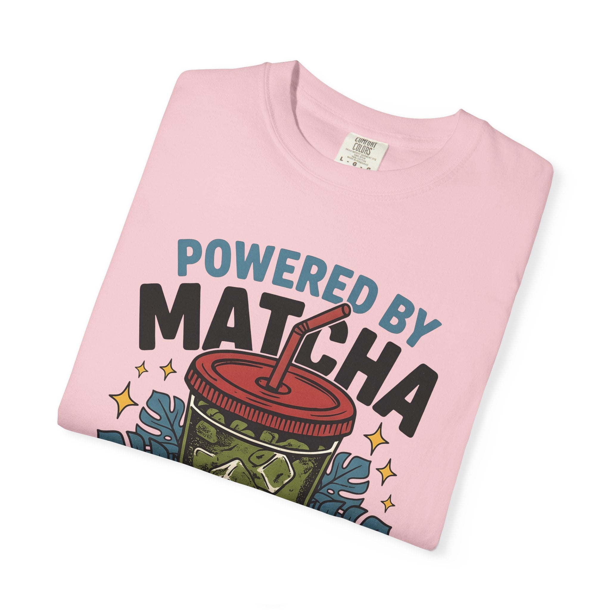 Matcha Beverage Shirt Matcha Coffeehouse Gift Women Bold Tee Green Tea T-Shirt Matcha Enthusiast Graphic Tshirt Cafe Design Old School Leaf
