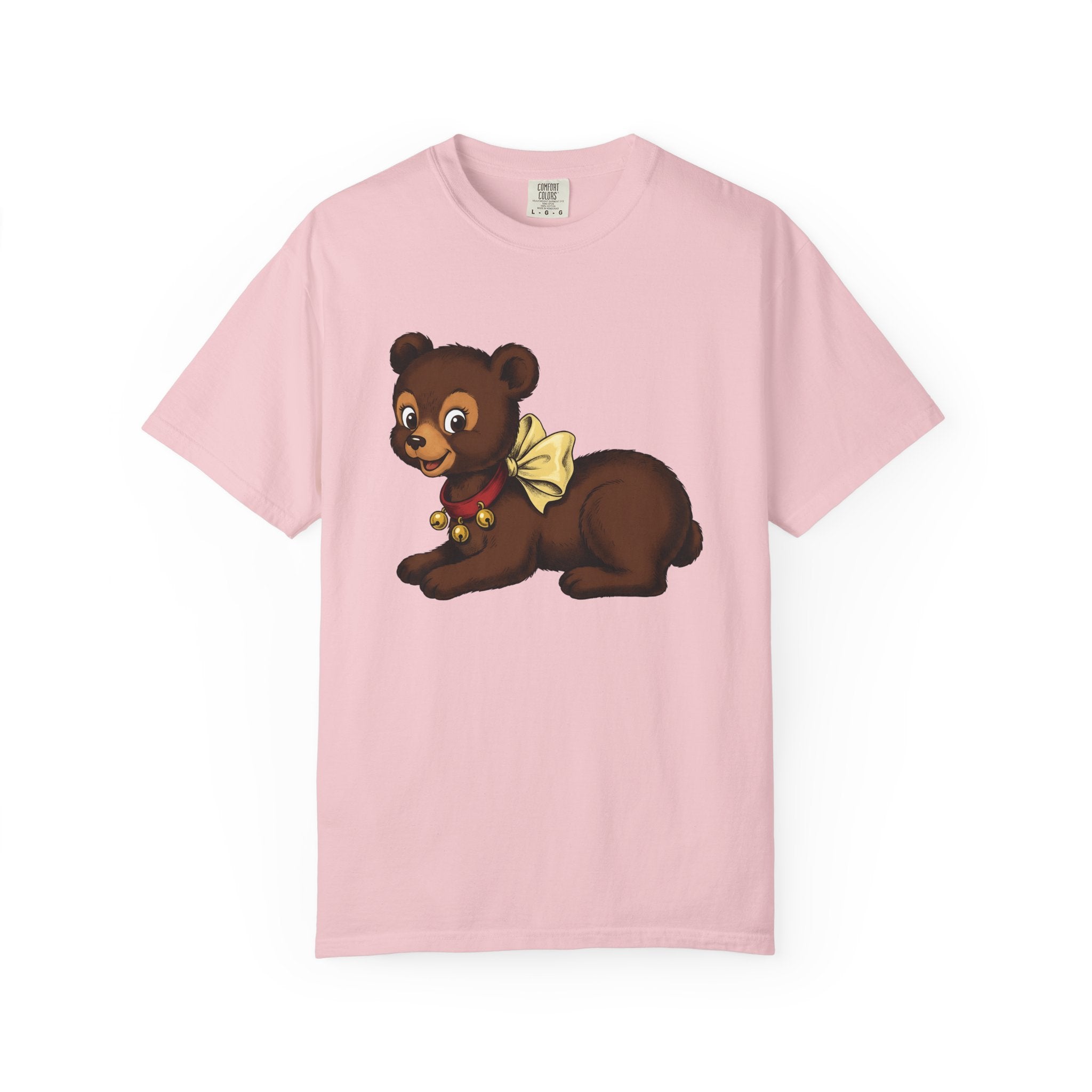 Bear Baby Shirt Animals Sweet Gift Women Animated Tee Cub T-Shirt Wildlife Fan Cartoon Tshirt Cute Graphic Hand Drawn Bowtie Tshirt