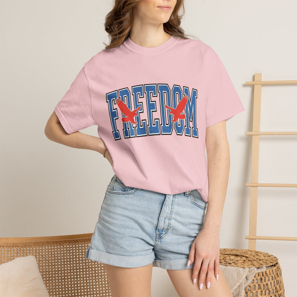 Eagle Print Shirt America Independence Gift Women Impactful Tee Bald Eagle T-Shirt Patriot Fan Vintage Tshirt Freedom Graphic Distressed