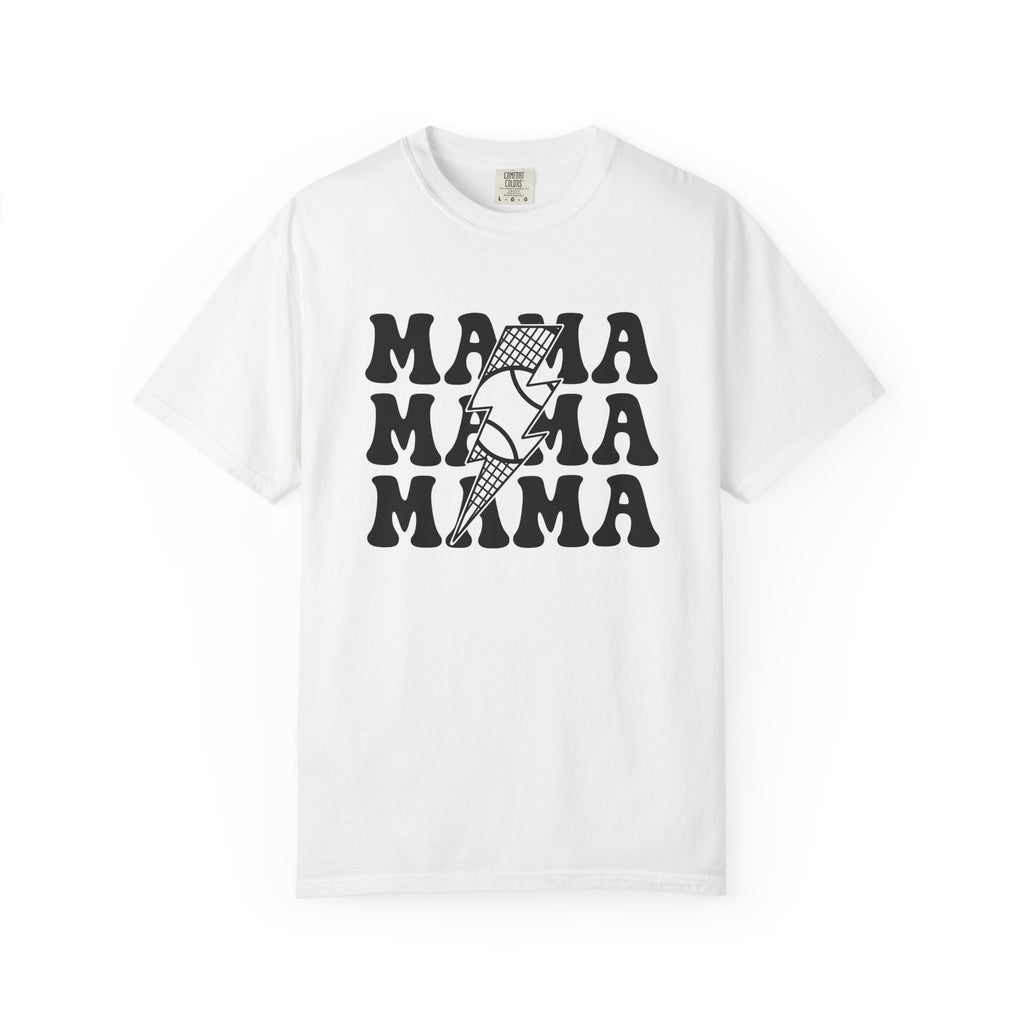 Power Bolt Shirt Moms Kin Gift Women Old School Tee Bolt T-Shirt Mom Fan Vintage Tshirt Family Graphic Thick Mesh Tshirt