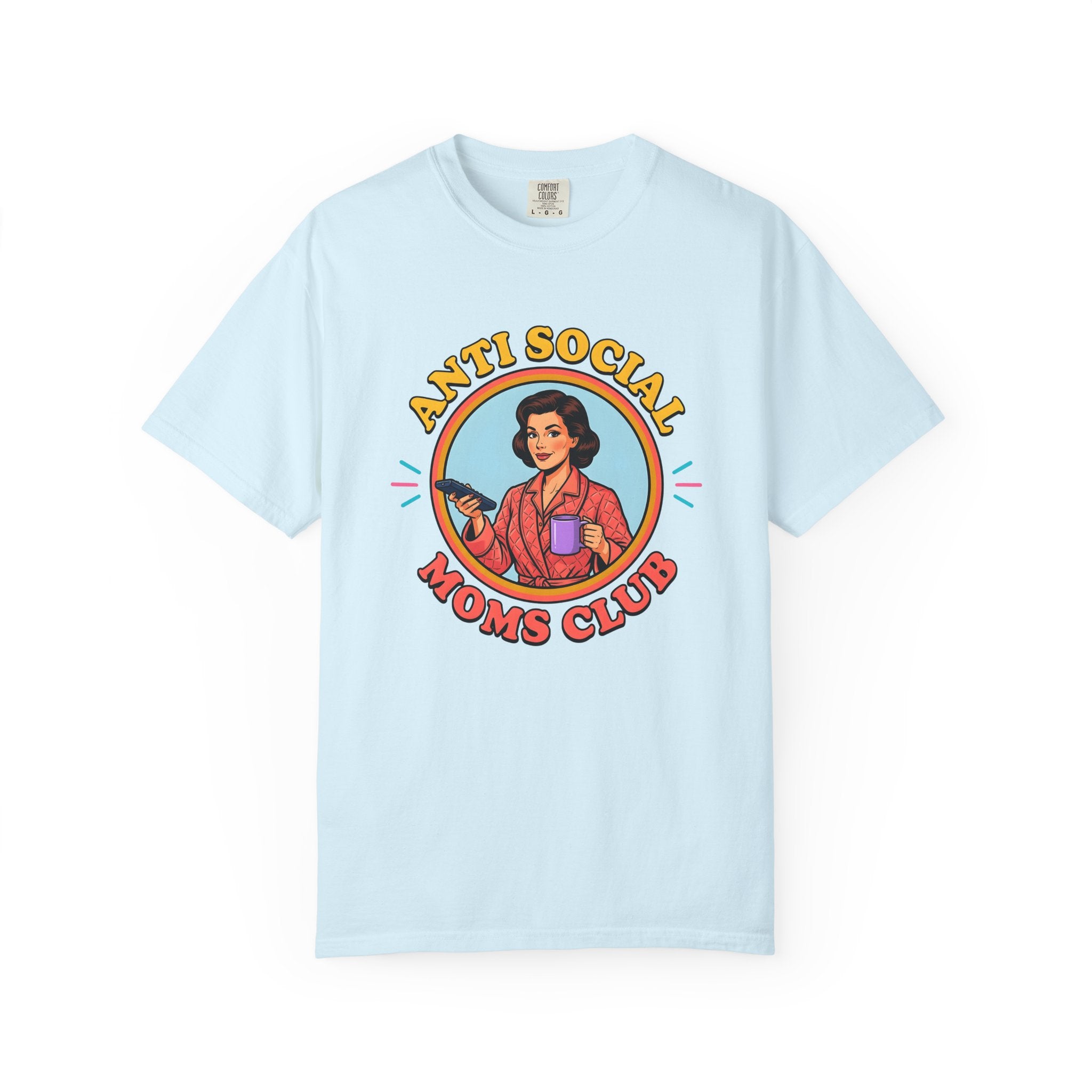 Classic Mom Shirt Moms Latte Gift Women Cartoon Tee Mother T-Shirt Mom Enthusiast Coffee Tshirt Caffeinated Graphic Hand Drawn Mug Tshirt