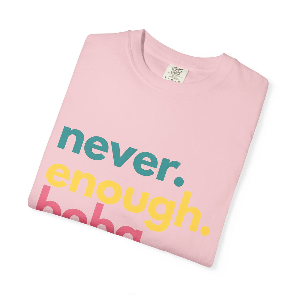Strong Lettering Shirt Boba Cuisine Gift Women Contemporary Tee Typography T-Shirt Bubble Tea Fan Minimalist Tshirt Food Graphic Simple