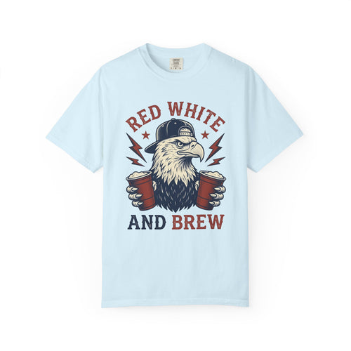 Bald Eagle Shirt 4th Of July Liquor Gift Women Rustic Tee Eagle T-Shirt Patriot Fan American Tshirt Boozy Graphic Cartoon Beer Glasses