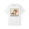 Raccoon Bat Shirt Funny Pets Gift Women Line Art Tee Masked T-Shirt Humor Fan Drawing Graphic Hand Drawn Orange Frame Tshirt