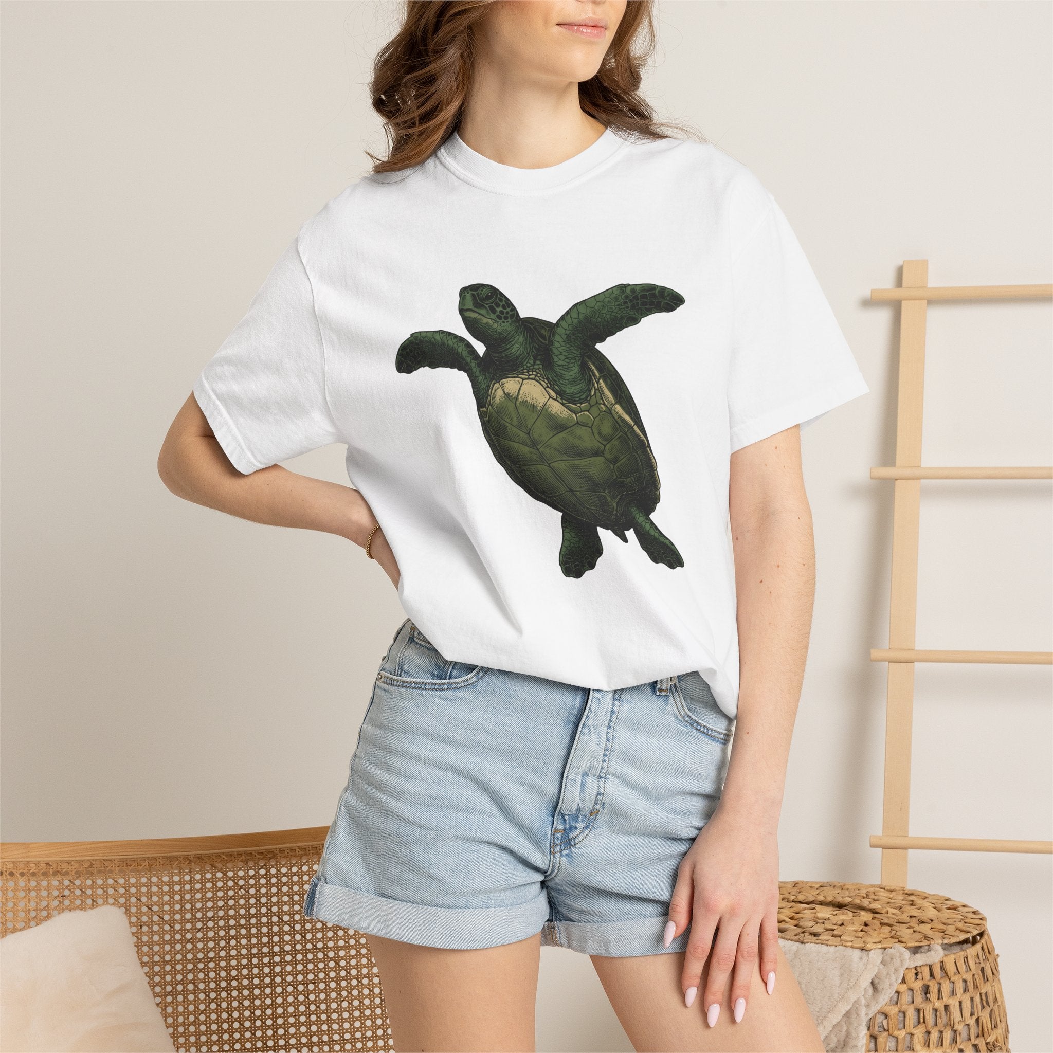 Sea Turtle Shirt Animals Wildlife Gift Women Retro Tee Turtle T-Shirt Animal Fan Creature Tshirt Vintage Tshirt Conservation Graphic Sketch
