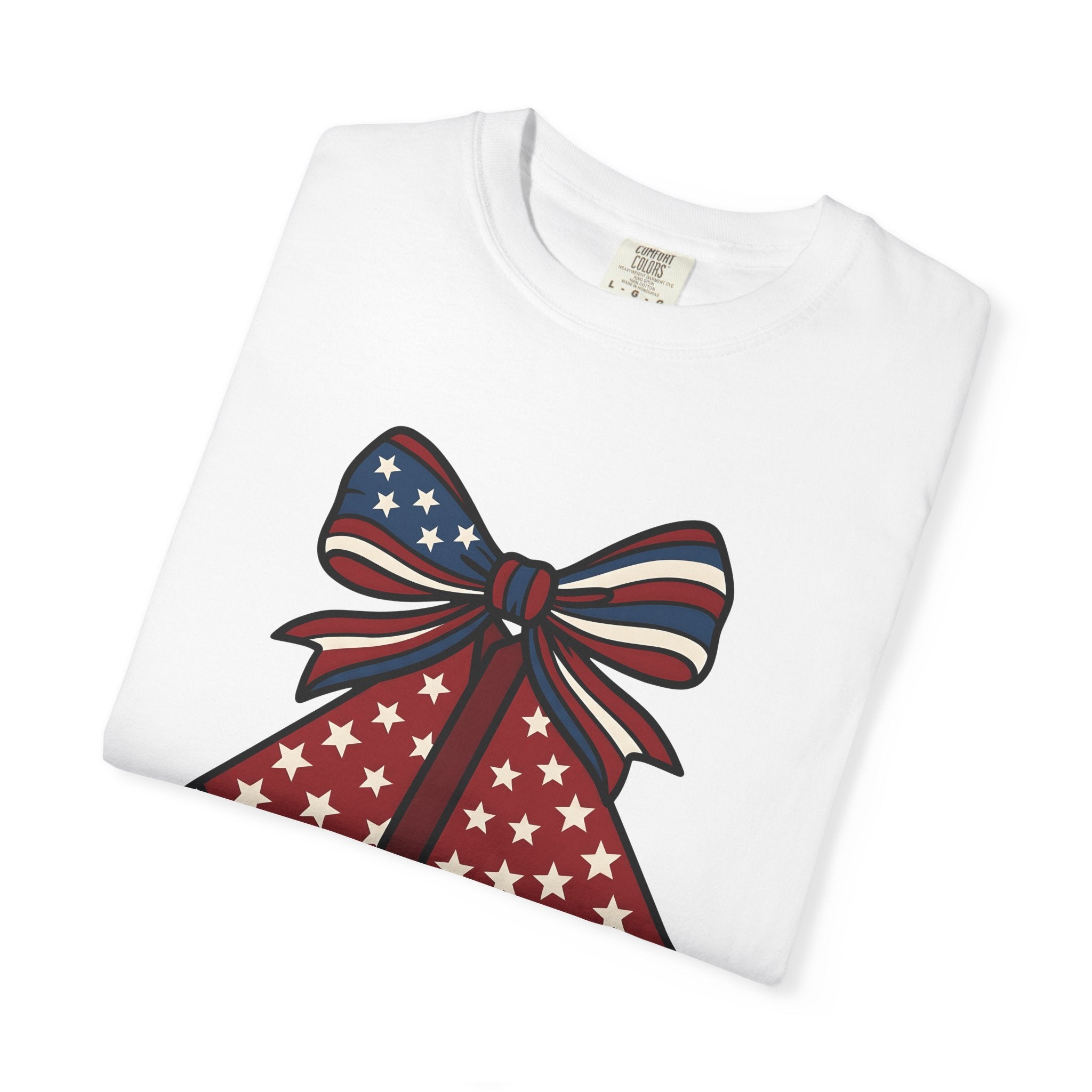 Watermelon Bow Clip Shirt America 4Th Of July Vacation Gift Women Freedom Tee Hair Clips T-Shirt Patriotic Fan Boho Tshirt Travel Graphic