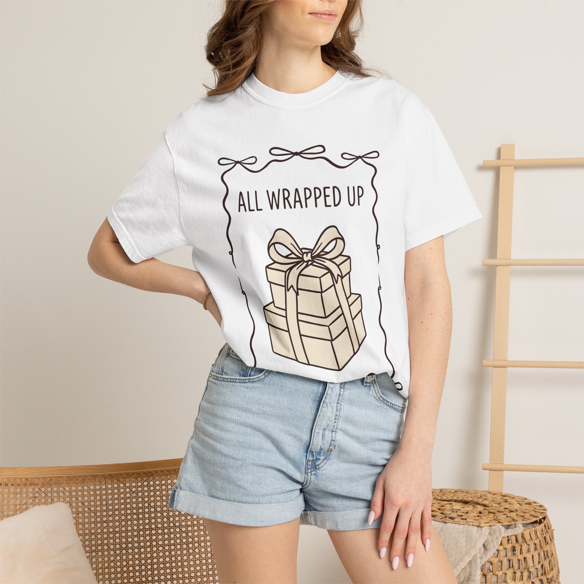 Gift Packages Shirt Christmas Festival Gift Women Hand Drawn Tee Present T-Shirt Xmas Fan Hand Drawn Tshirt Festival Graphic Clean Tie