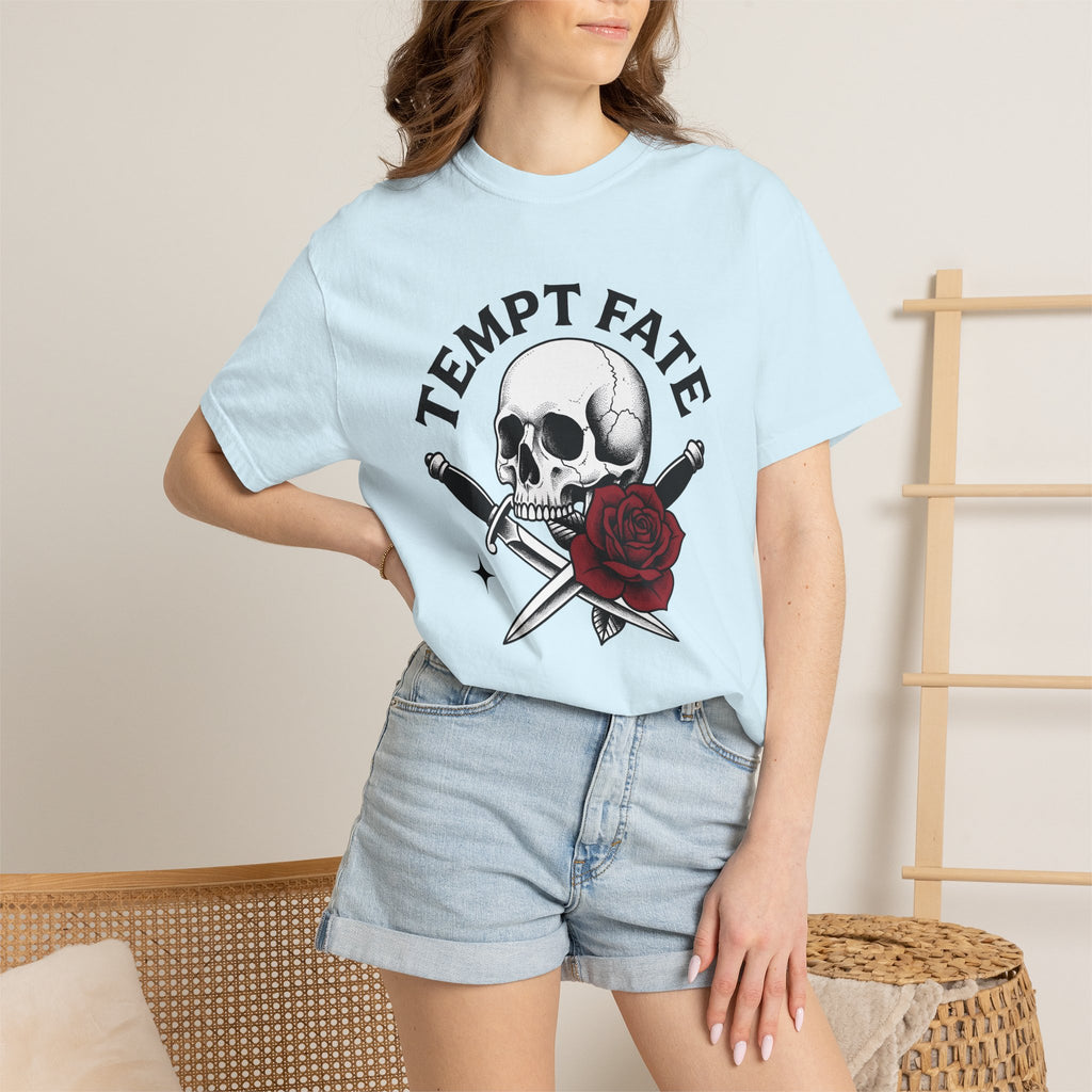 Skull Rose Blades Shirt St Valentine's Day Mystical Gift Women Illustrative Tee Sugar Skull T-Shirt Valentine Fan Artistic Tshirt Occult