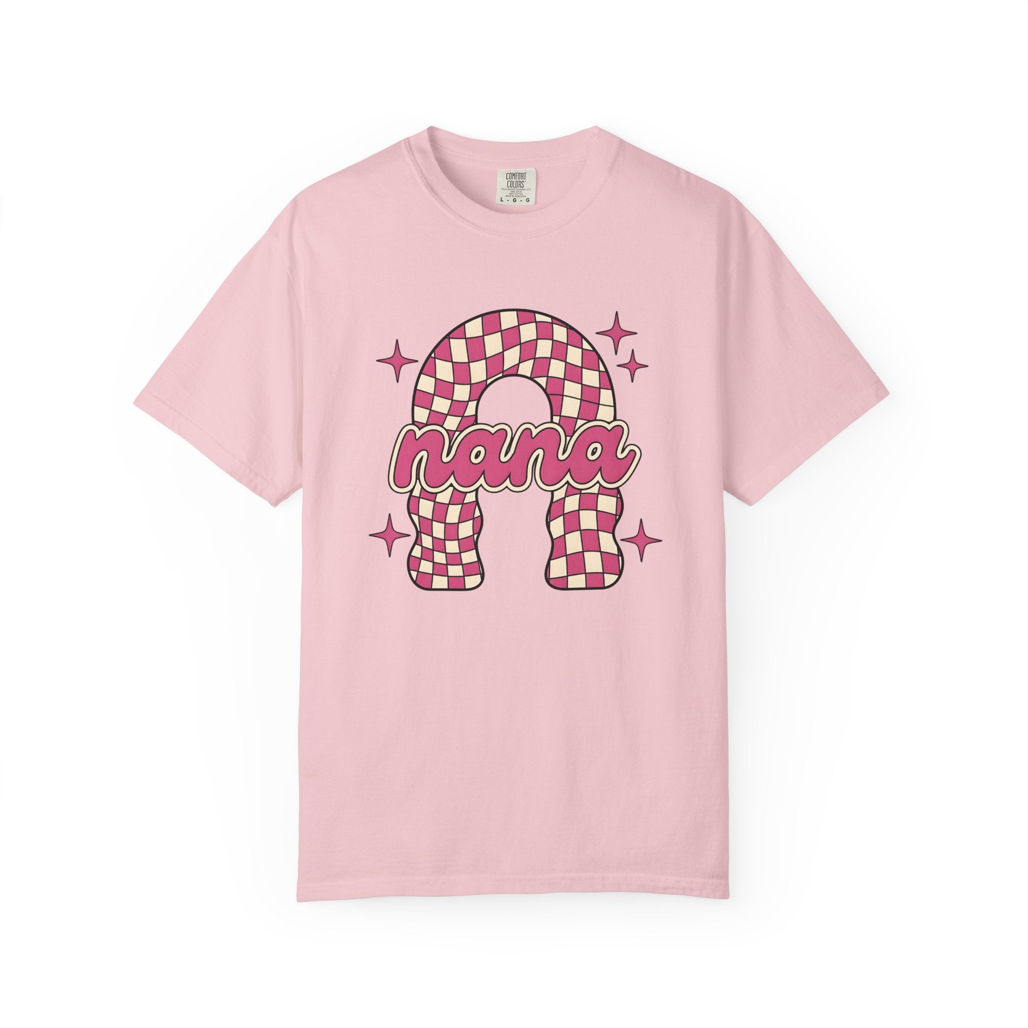 Bright Checkerboard Shirt St. Valentine's Day Granny Gift Women Funky Tee Checkered T-Shirt Valentine Fan Retro Tshirt Grandma Graphic Old