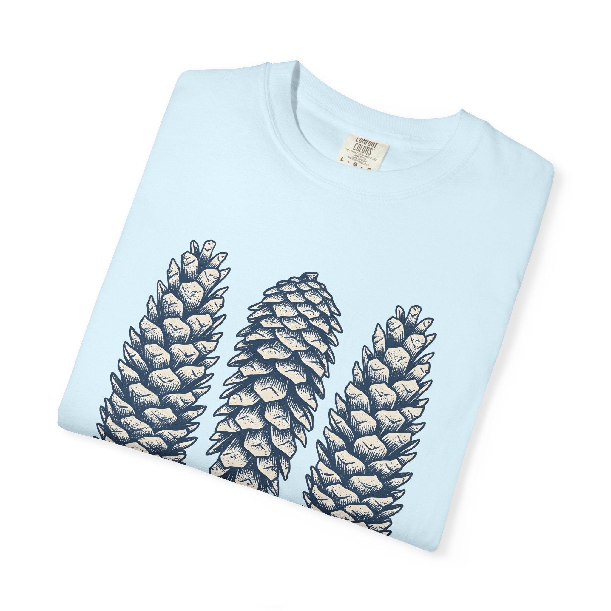 Pine Cones Shirt Nature Camping Gift Women Floral Tee Pine T-Shirt Outdoors Enthusiast Botanical Tshirt Outdoor Graphic Retro Forest Tshirt