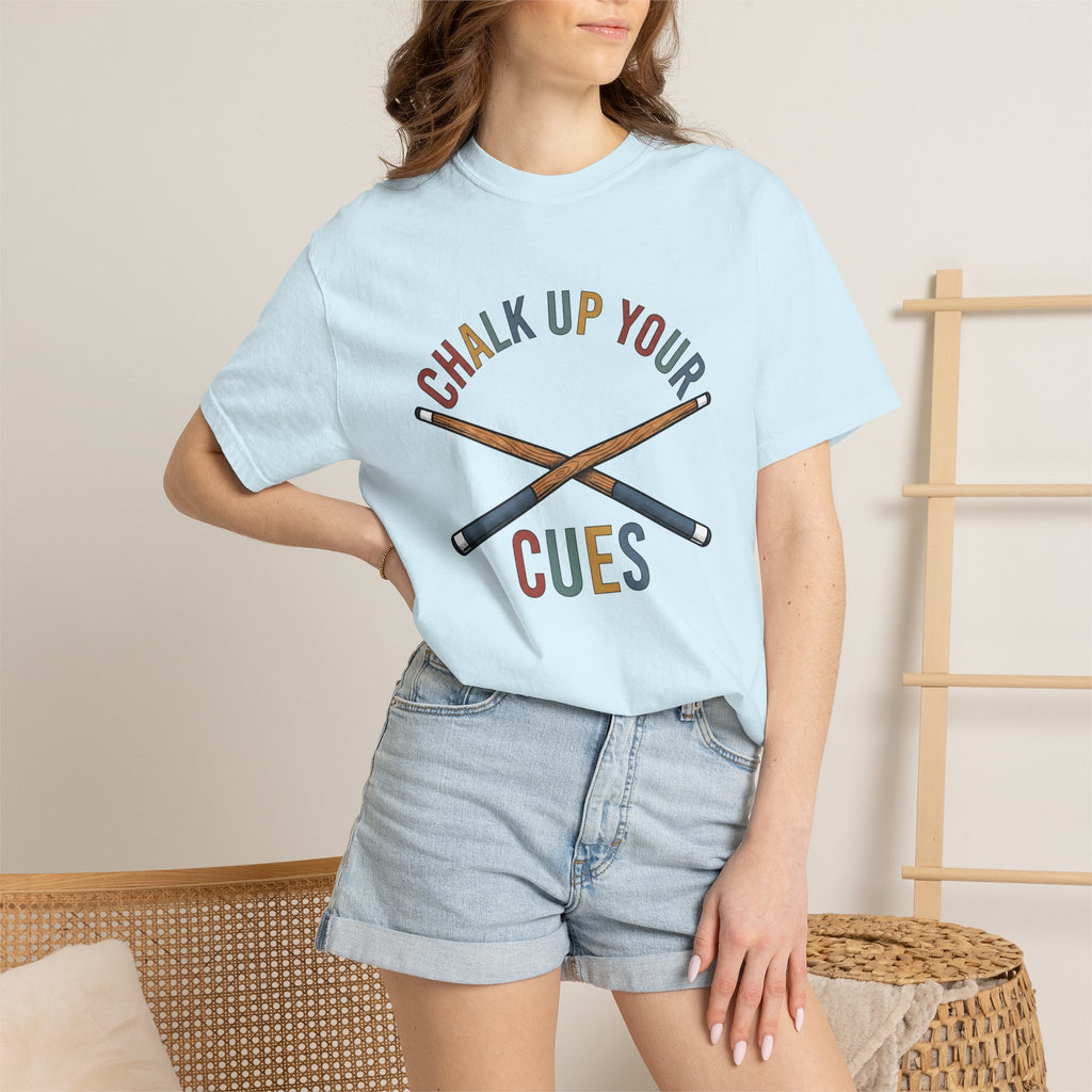 Pool Cues Shirt Billiards Game Gift Women Hand Drawn Tee Billiard Cue T-Shirt Billiard Fan Hand Drawn Tshirt Gaming Graphic Vintage Crossed