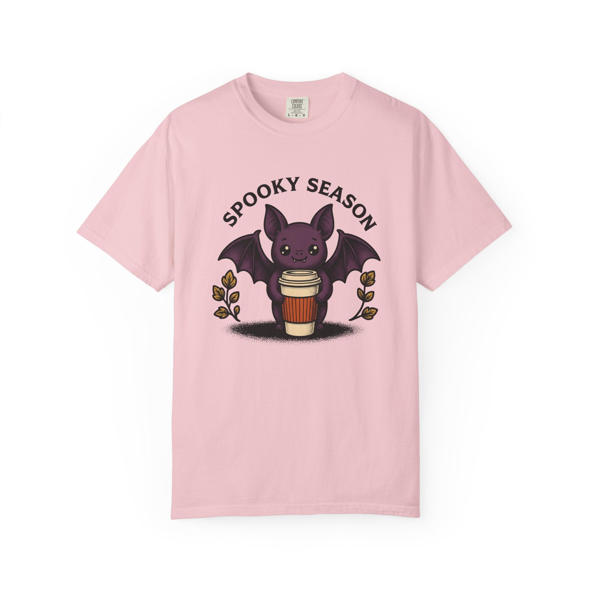 Bat Mug Shirt Halloween Espresso Gift Women Adorable Tee Mug T-Shirt Halloween Fan Coffee Tshirt Coffee Graphic Retro Foliage Tshirt
