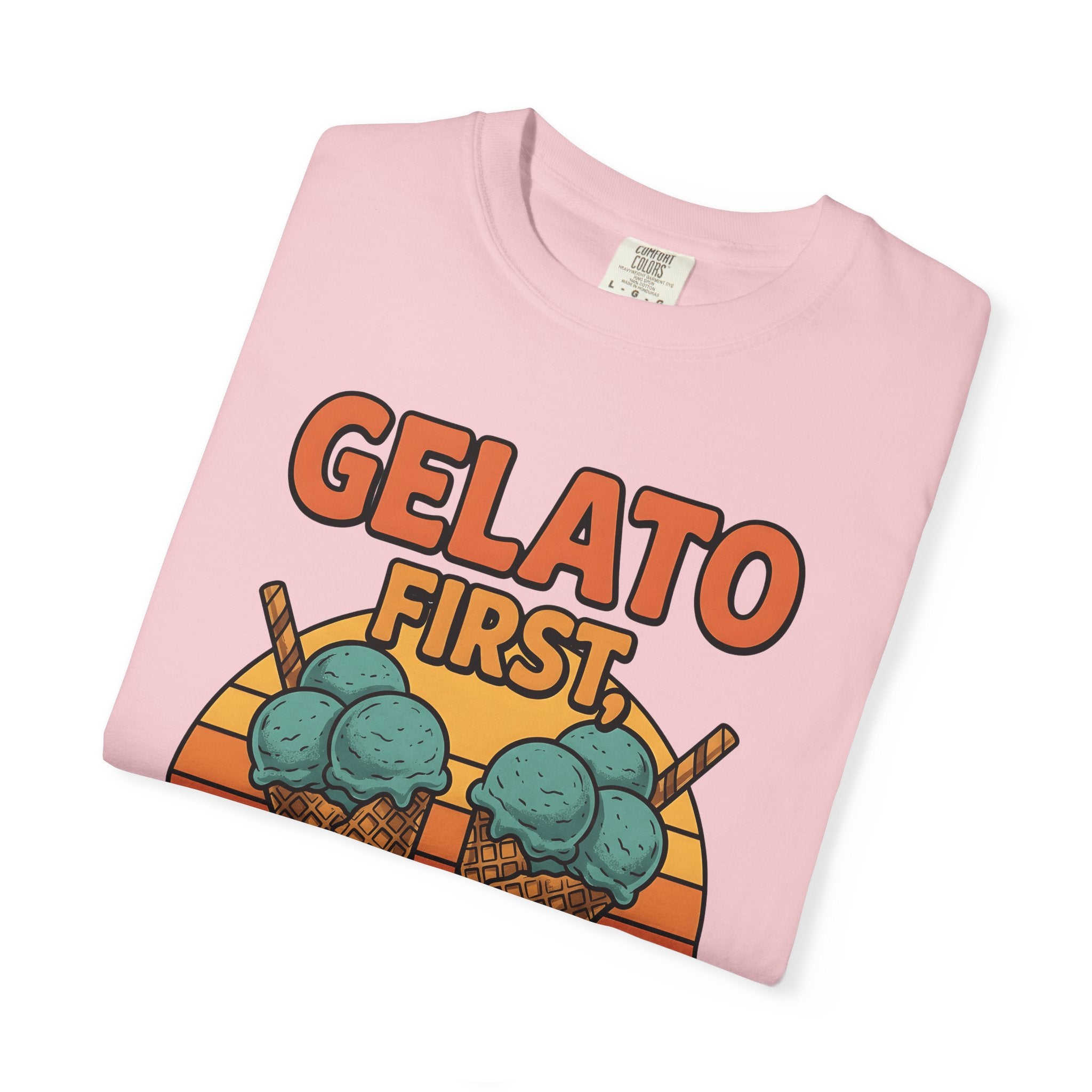 Ice Cream Cones Shirt Desserts Gourmet Gift Women Vintage Tee Ice Cream T-Shirt Sweets Fan Retro Tshirt Gourmet Graphic Classic Crisp Cone
