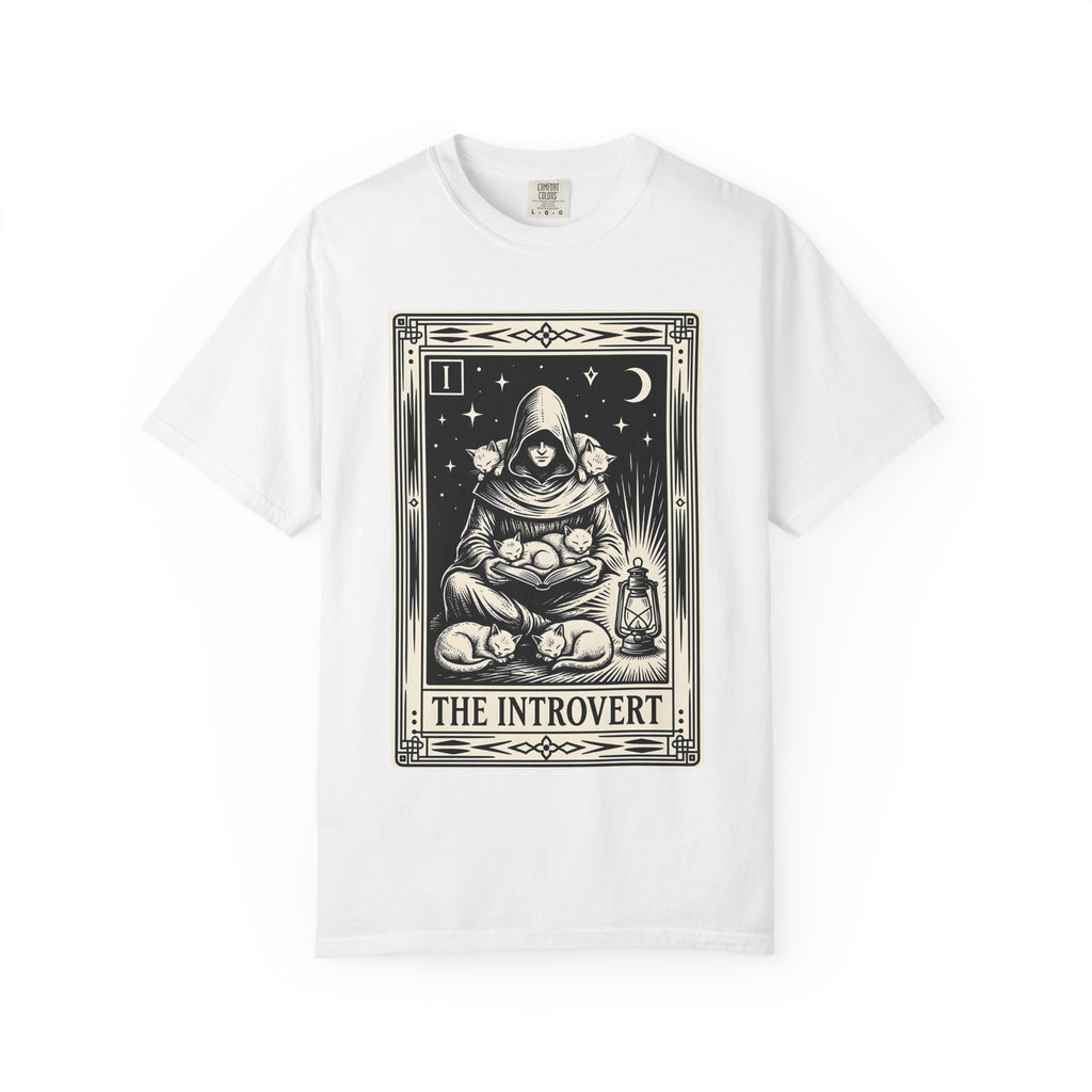 Hooded Character Cats Shirt Cat Quiet Gift Women Divination Tee Kitty Cat T-Shirt Cat Fan Occult Tshirt Silent Graphic Antique Lamp Tshirt