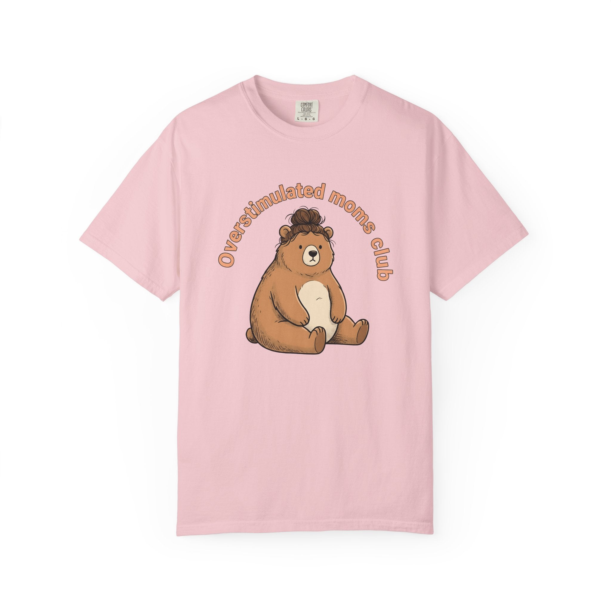 Bear Mom Shirt Moms Family Gift Women Cute Tee Mama Bear T-Shirt Mom Fan Mother Tshirt Clan Graphic Hand Drawn Topknot Tshirt