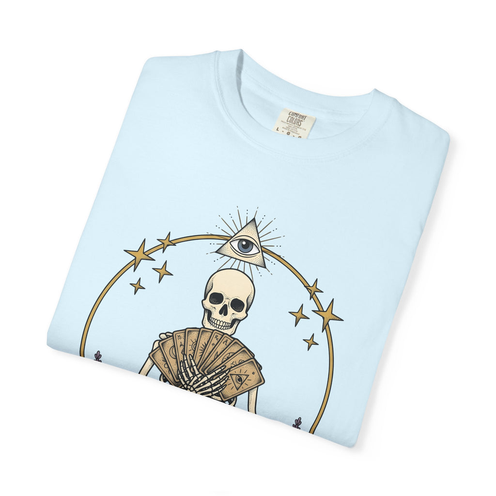 Skeletal Tarot Set Shirt Boho Chic New Age Gift Women Mystical Tee Tarot Cards T-Shirt Bohemian Enthusiast Spiritual Tshirt Spiritual