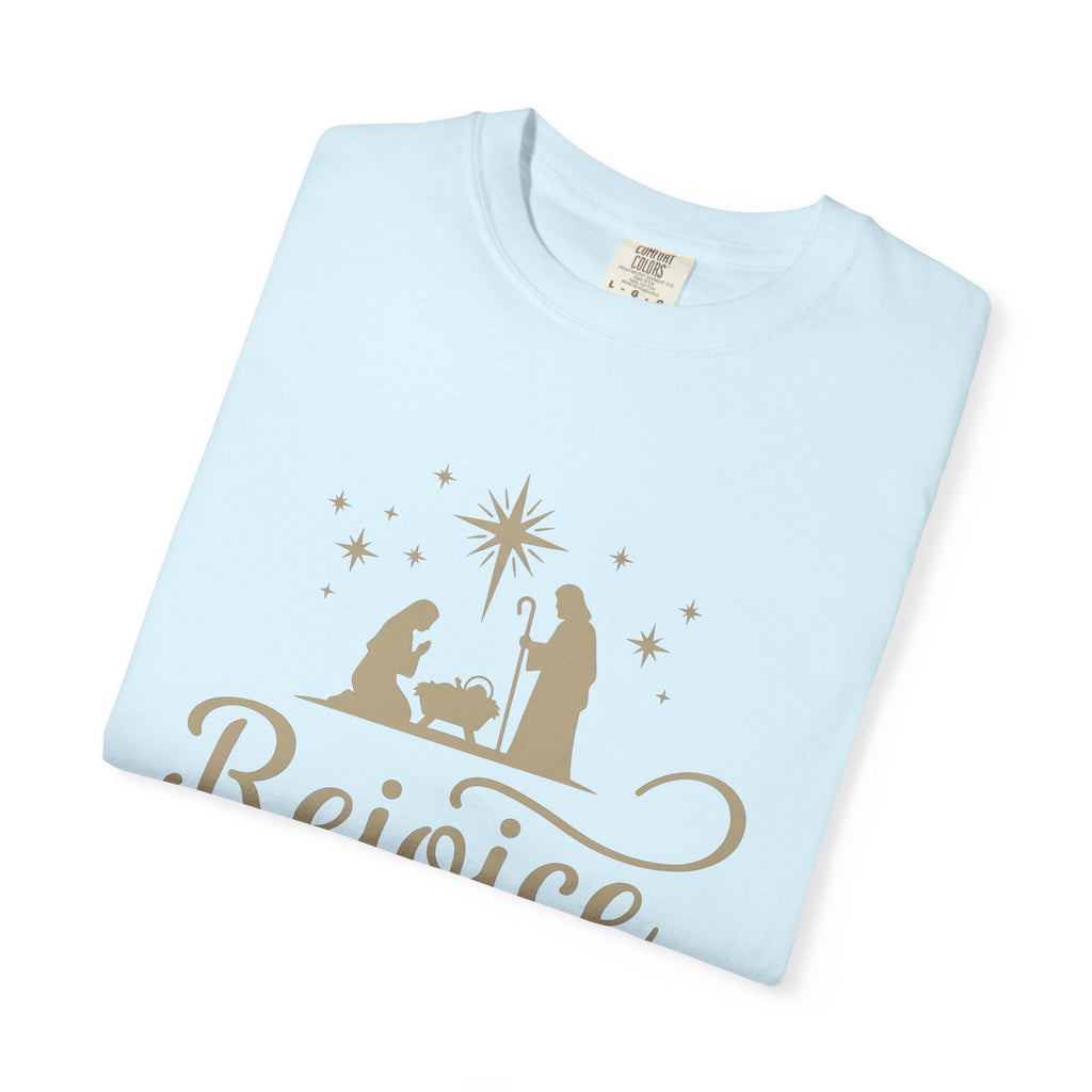 Nativity Display Shirt Christmas Religion Gift Women Simple Tee Creche T-Shirt Christmas Fan Christian Tshirt Biblical Graphic Retro Shining