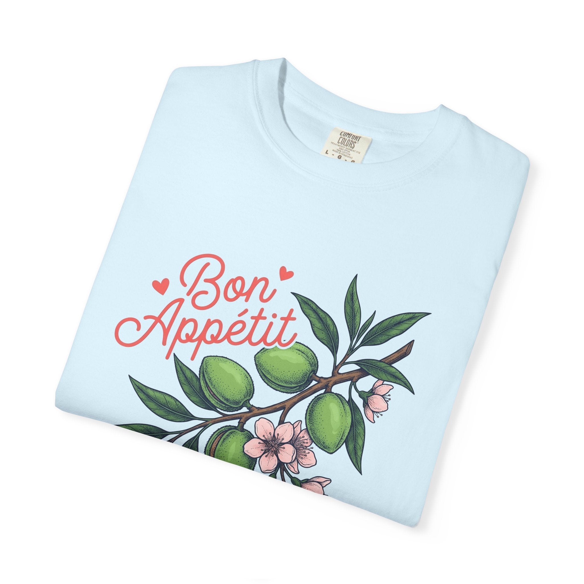 Almond Sprig Shirt Desserts Baking Gift Women Flower Tee Almond T-Shirt Pastry Fan Floral Tshirt Bakery Graphic Hand Drawn Bloom Tshirt