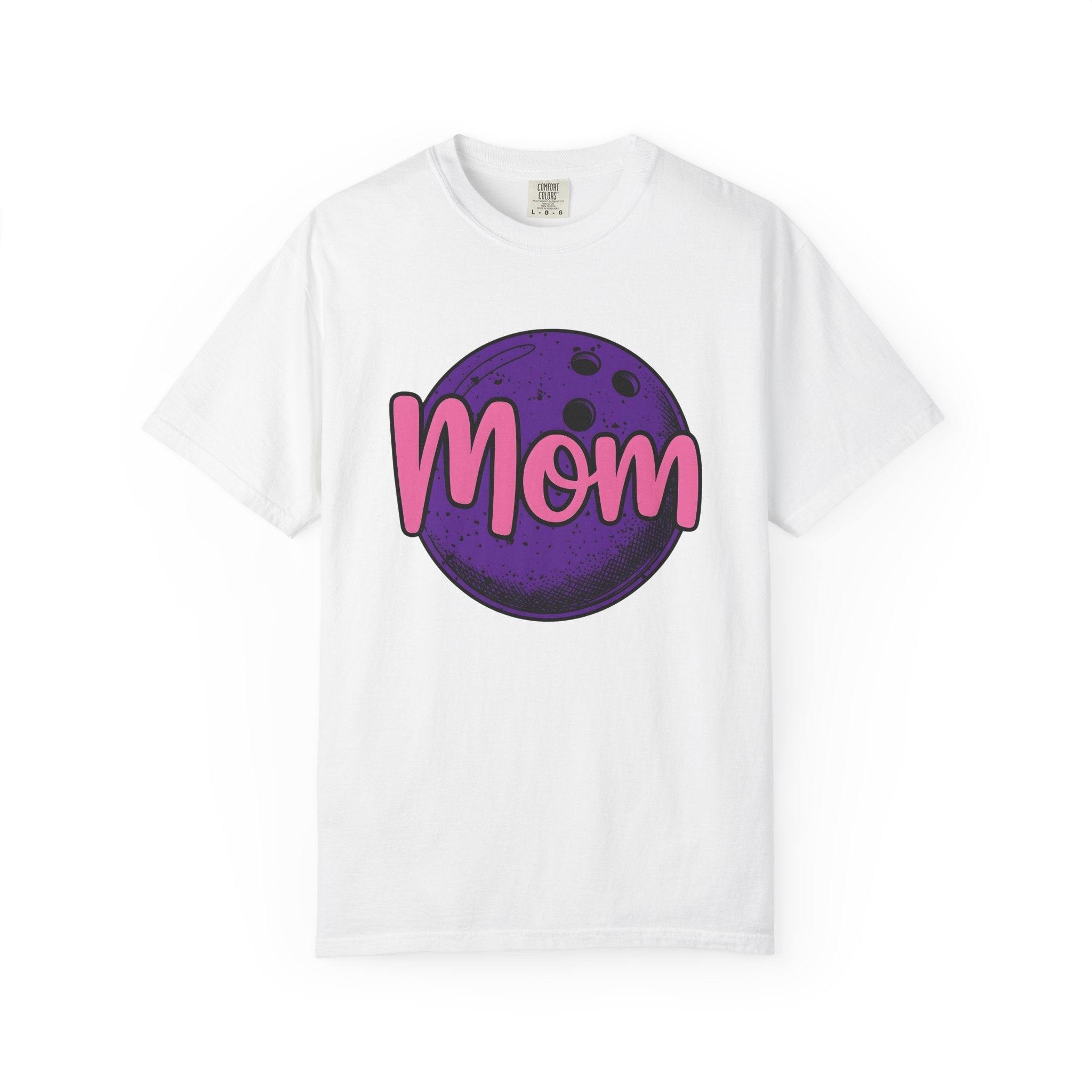 Bowling Ball Shirt Mom Sports Gift Women Bold Tee Bowling Ball T-Shirt Mom Fan Graphic Tshirt Athlete Graphic Retro Script Tshirt
