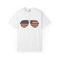 Pilot Sunglasses Shirt 4th Of July Independence Gift Women Retro Tee Shades T-Shirt Patriotic Fan Vintage Tshirt Freedom Graphic Simple Usa