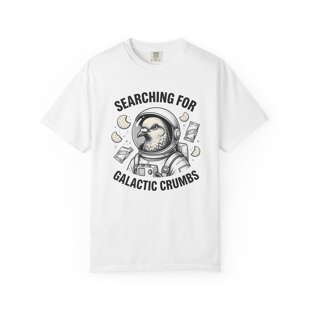 Space Bird Shirt Funny Pet Gift Women Cartoon Tee Bird T-Shirt Humor Fan Comic Tshirt Animal Graphic Retro Biscuit Tshirt