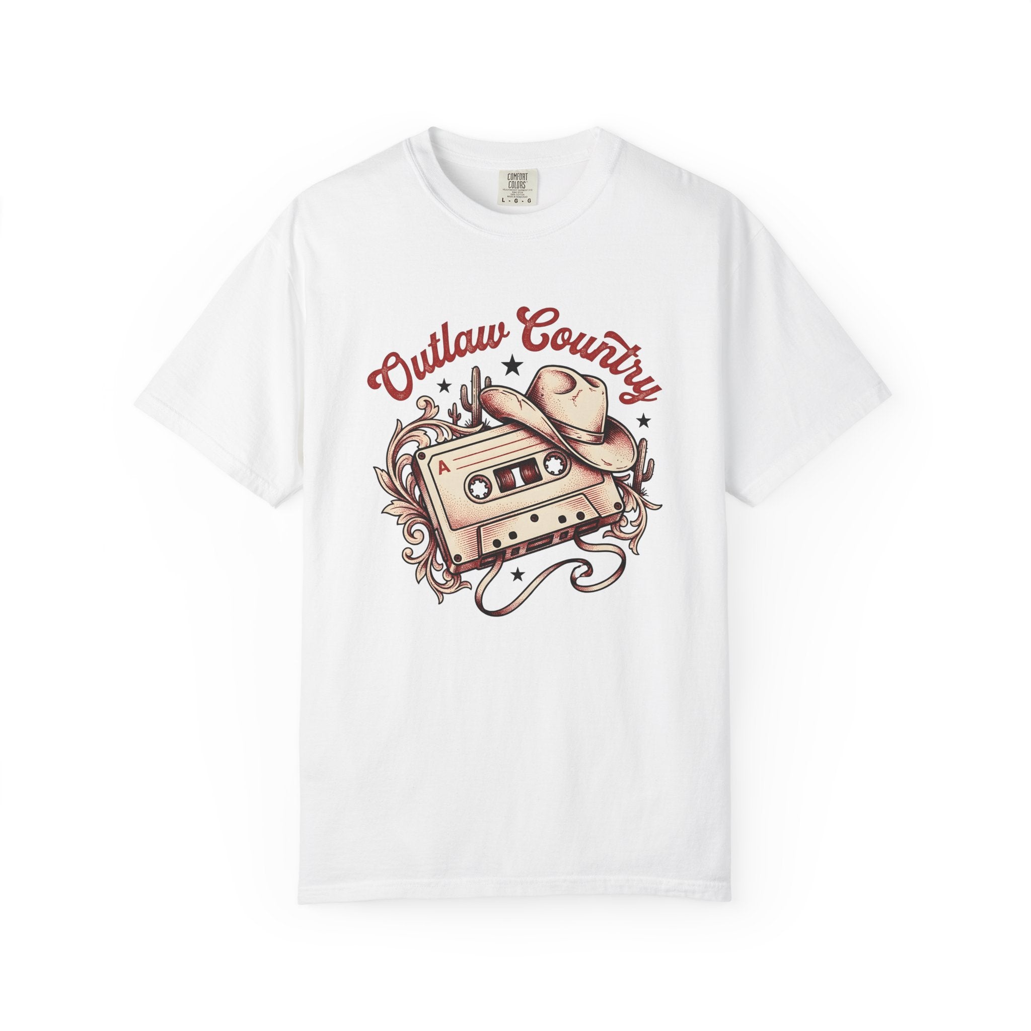 Cassette Hat Shirt Cowgirl Ranch Gift Women Nostalgic Tee Cassette Tape T-Shirt Rodeo Fan Country Tshirt Farm Graphic Line Art Succulent