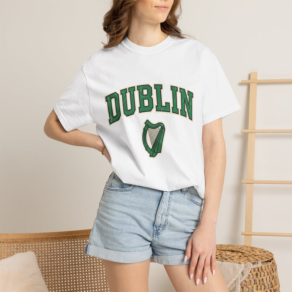 Gaelic Harp Shirt St. Patrick's Day Emerald Isle Gift Women Sports Tee Celtic Harp T-Shirt Patrick's Day Fan Irish Tshirt Irish Graphic
