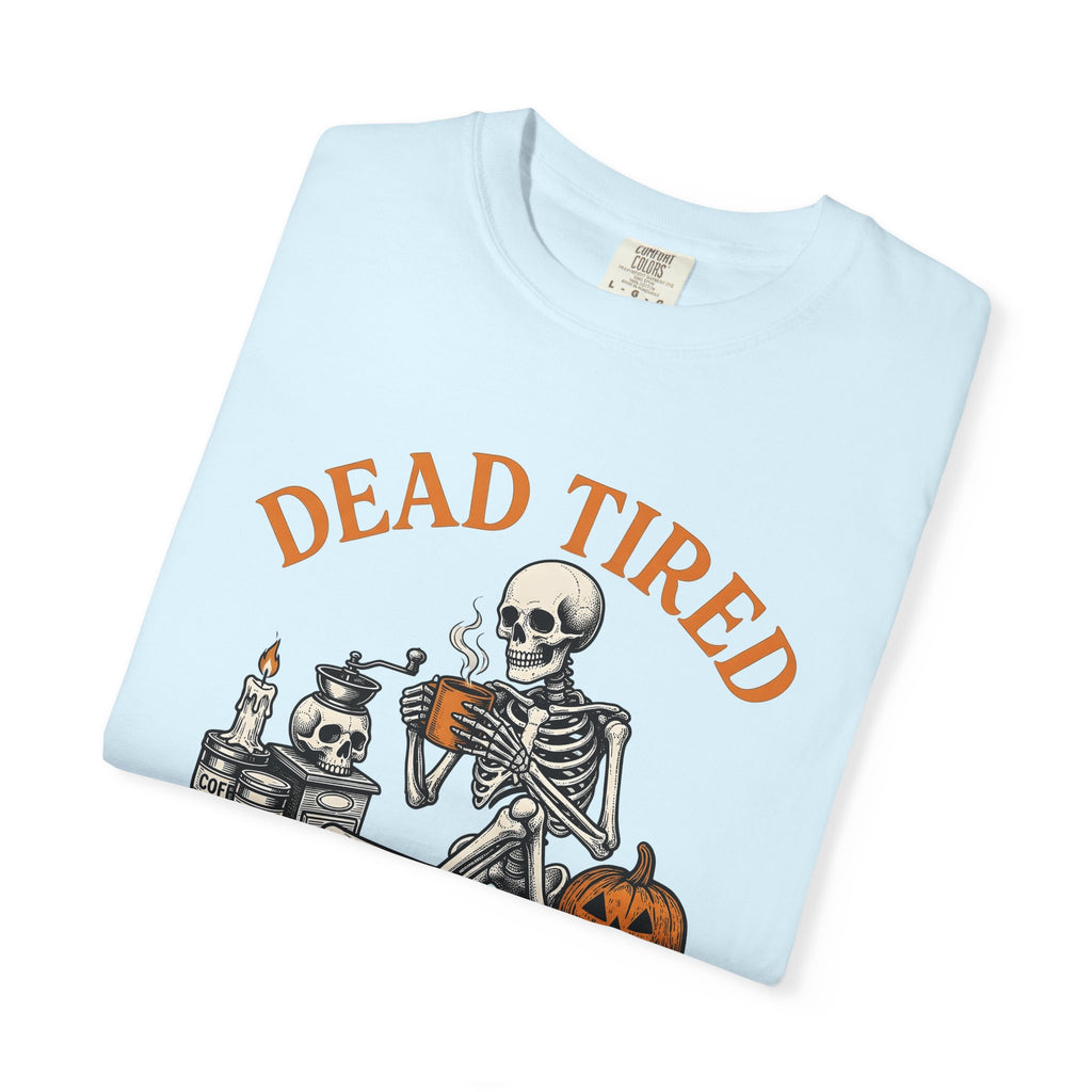 Skull Latte Shirt Halloween Espresso Gift Women Retro Tee Coffee T-Shirt Horror Fan Vintage Tshirt Coffee Graphic Sketch Gourd Tshirt